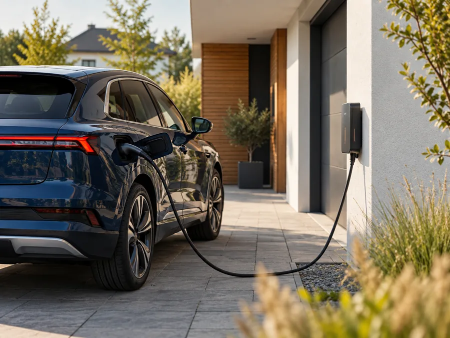 Elektroauto an einer Wallbox